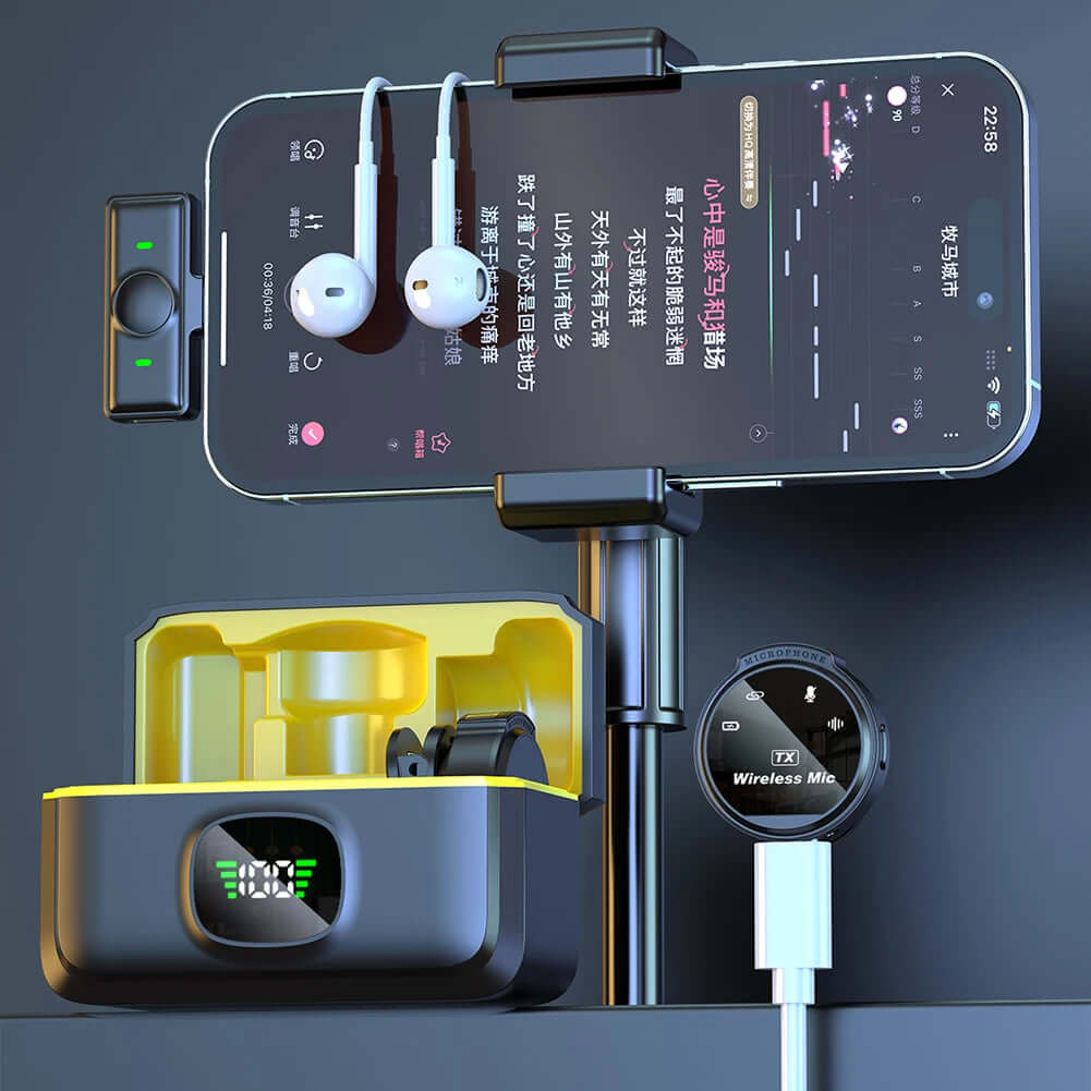Xiaomi wireless lavalier microphone for iPhone and Android