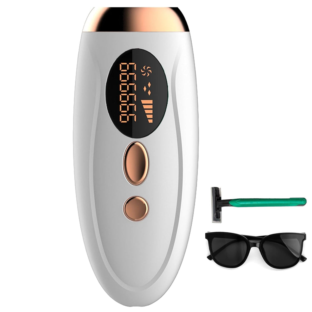 At-Home IPL Laser Hair Removal Device for Women and Men Permanent Hair Removal 999,999 Flashes Painless Hair Remover on Armpits Back Legs Arms Face Bikini Line