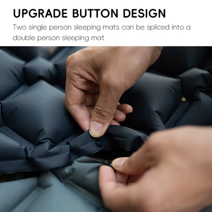 Inflatable Camping Mats Air Mattress with Pillow Outdoor Tourist Sleeping Pad Self-Inflating Mattress for Hiking Climbing