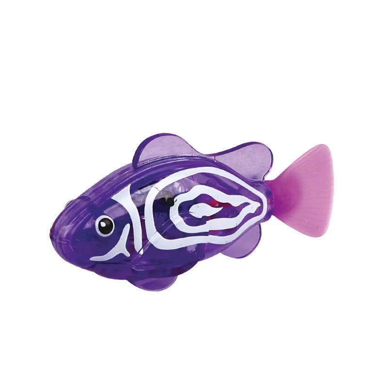 Baby Bath Light-Up Sensor Electric Small Fish Playing in Water Pet Fish Swimming Fish Can Swim Realistic Clownfish Toy